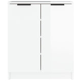 VidaXL shoe cabinet 59x35x70 cm Processed wood High gloss gray