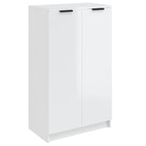 Vidaxl Shoe Cabinet 59x35x100 cm Forarbejdet træ Højglans hvid