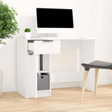Vidaxl bureau 100x50x75 cm bewerkt hout wit