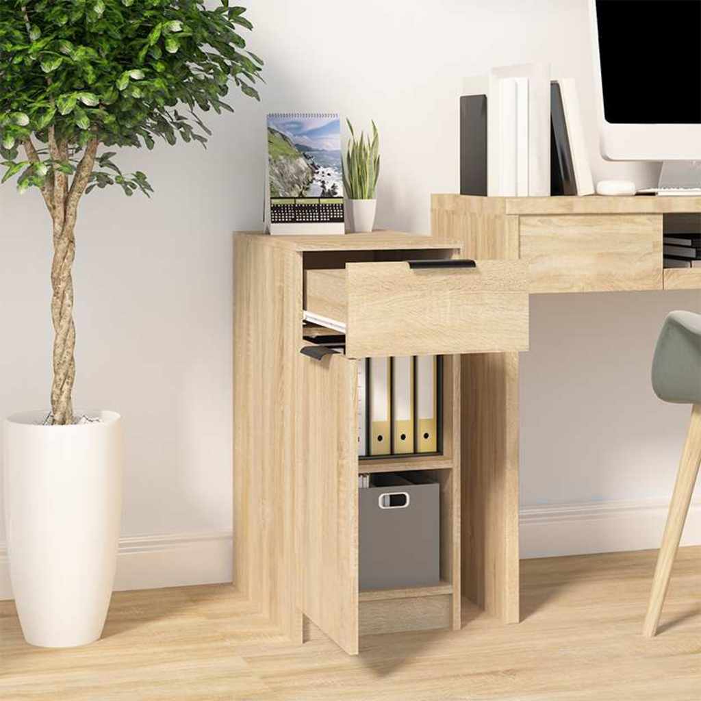 Vidaxl bureaukast 33,5x50x75 cm bewerkt hout sonoma eikenkleurig