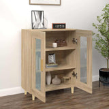 Vidaxl dressoir 69,5x34x90 cm bewerkt hout sonoma eikenkleurig