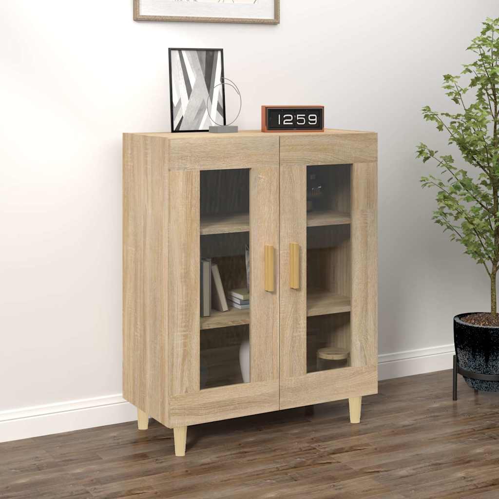 Vidaxl dressoir 69,5x34x90 cm bewerkt hout sonoma eikenkleurig