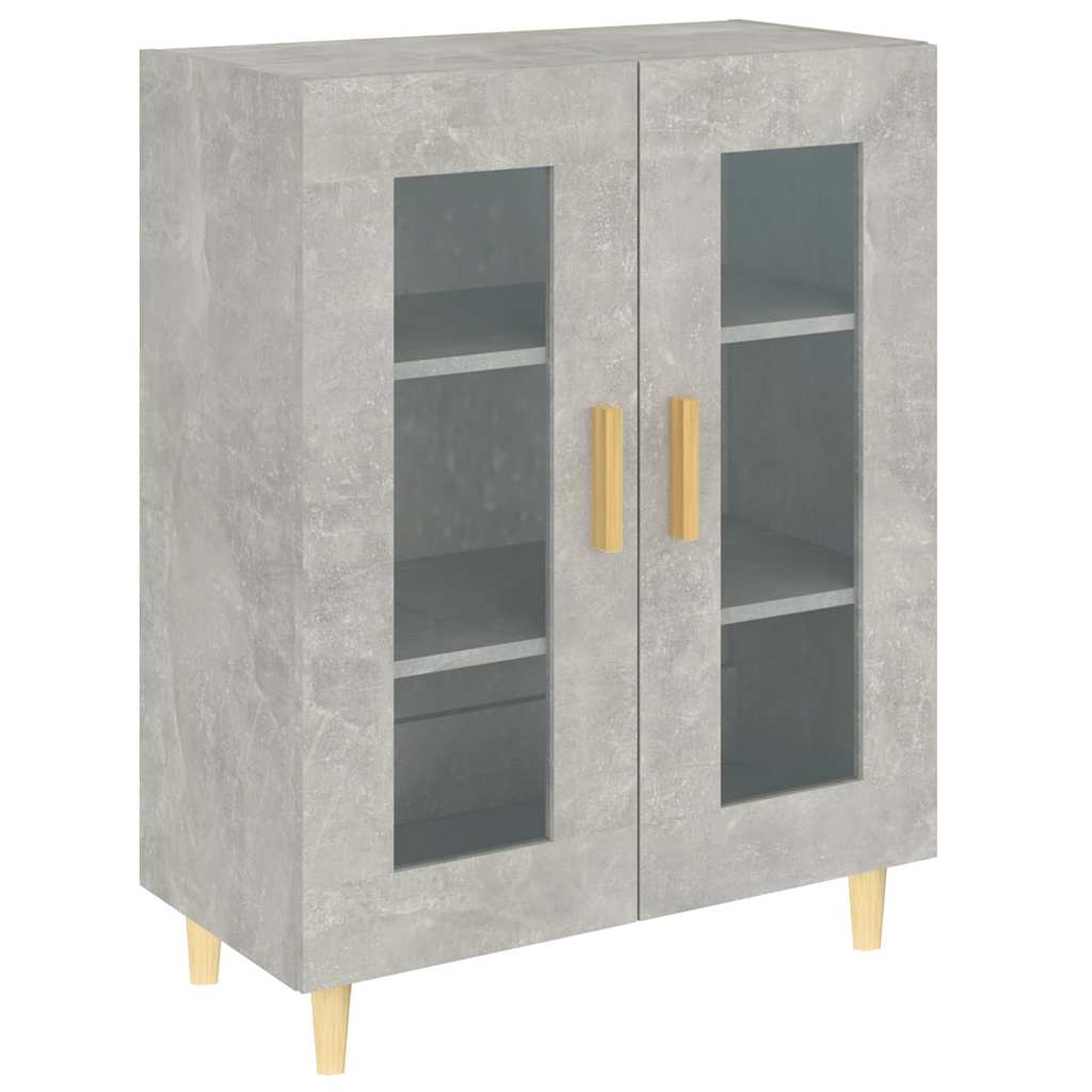 Vidaxl dressoir 69,5x34x90 cm bewerkt hout betongrijs