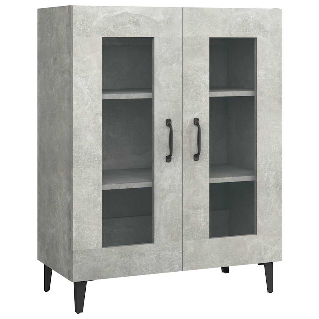 Vidaxl dressoir 69,5x34x90 cm bewerkt hout betongrijs