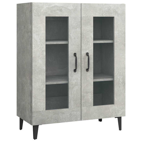 Vidaxl dressoir 69,5x34x90 cm bewerkt hout betongrijs