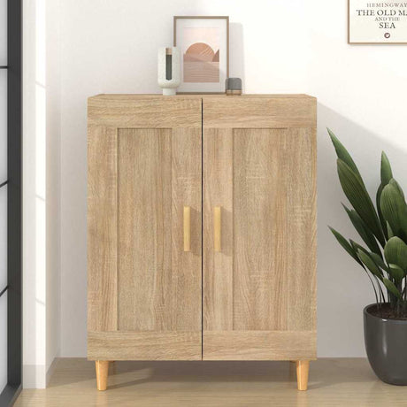 Vidaxl dressoir 69,5x34x90 cm bewerkt hout sonoma eikenkleurig