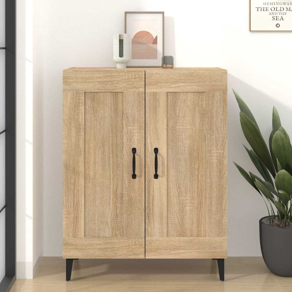 Vidaxl dressoir 69,5x34x90 cm bewerkt hout sonoma eikenkleurig