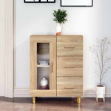 Vidaxl dressoir 69,5x34x90 cm bewerkt hout sonoma eikenkleurig