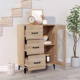 Vidaxl dressoir 69,5x34x90 cm bewerkt hout sonoma eikenkleurig
