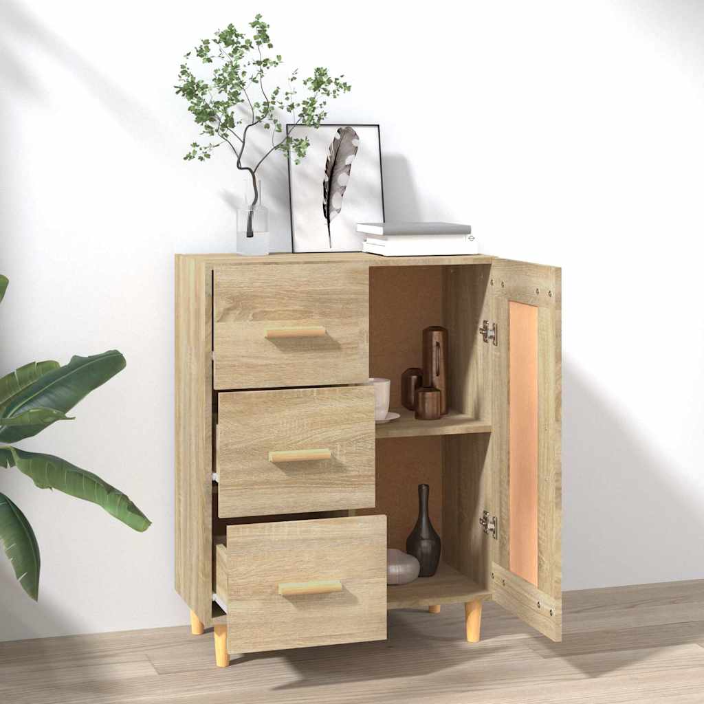 Vidaxl dressoir 69,5x34x90 cm bewerkt hout sonoma eikenkleurig