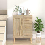 Vidaxl dressoir 69,5x34x90 cm bewerkt hout sonoma eikenkleurig