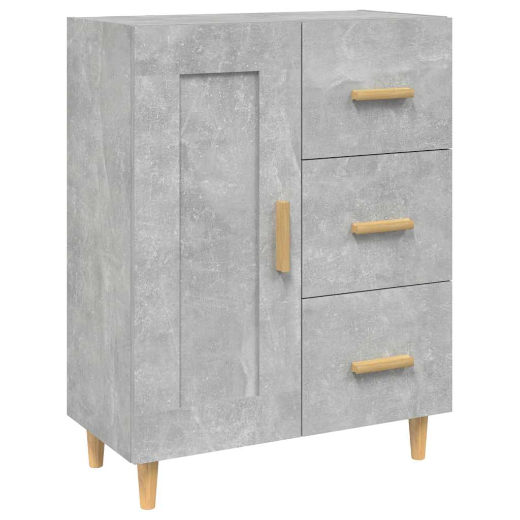 Vidaxl dressoir 69,5x34x90 cm bewerkt hout betongrijs