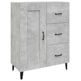 Vidaxl dressoir 69,5x34x90 cm bewerkt hout betongrijs