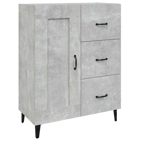 Vidaxl dressoir 69,5x34x90 cm bewerkt hout betongrijs