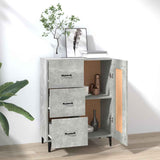 Vidaxl dressoir 69,5x34x90 cm bewerkt hout betongrijs