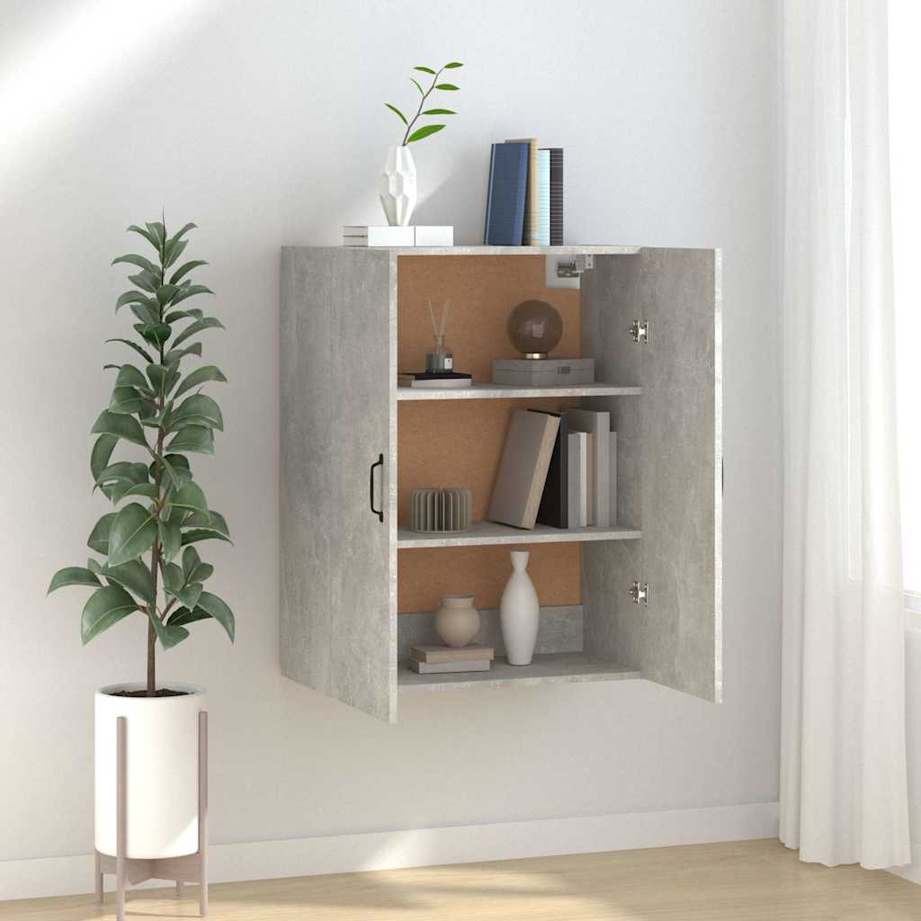 Vidaxl hangkast 69,5x34x90 cm bewerkt hout betongrijs