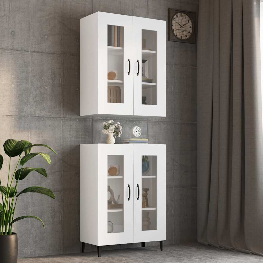 Vidaxl bovenkast 69,5x34x90 cm wit