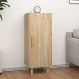 Vidaxl dressoir 34,5x34x90 cm bewerkt hout sonoma eikenkleurig