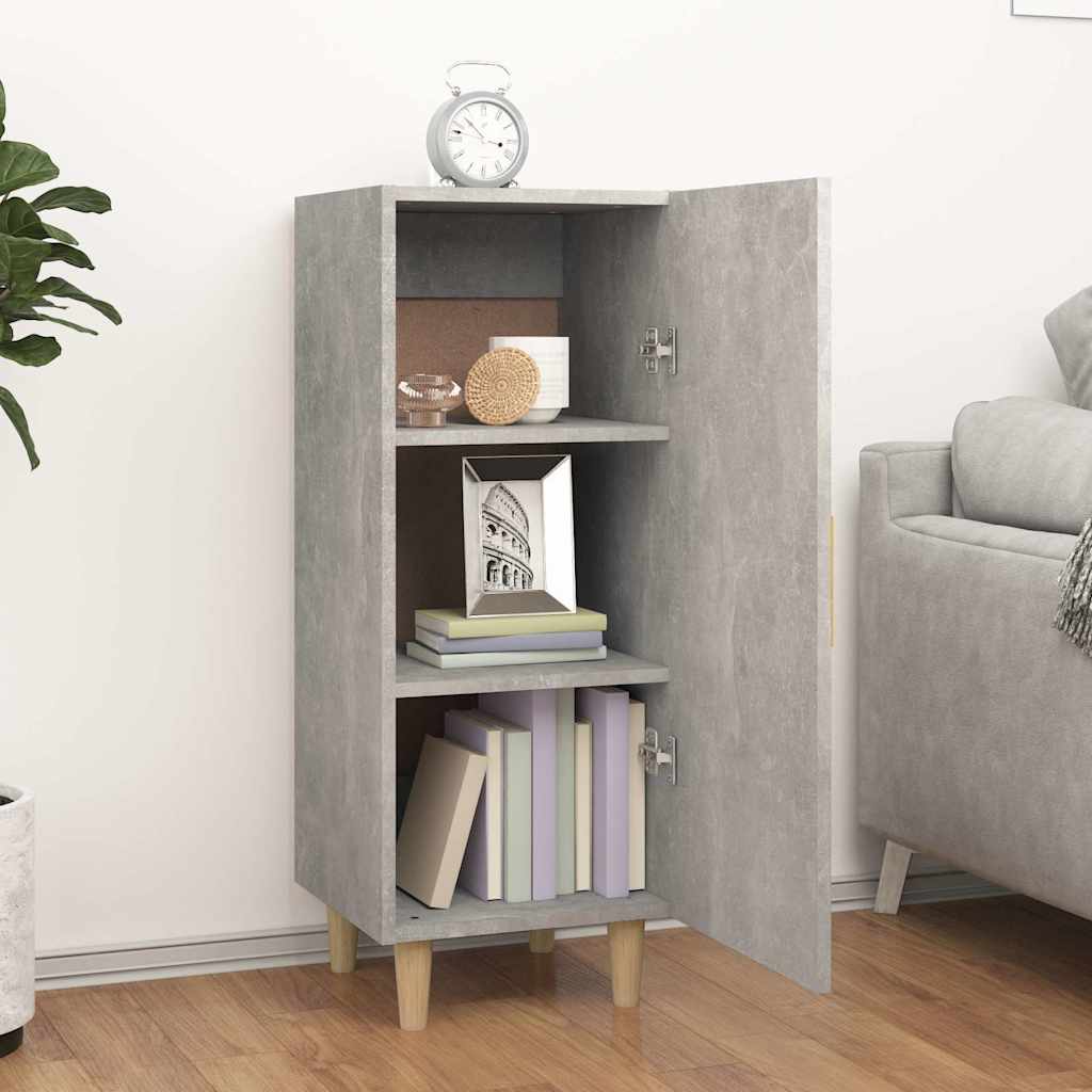 Vidaxl dressoir 34,5x34x90 cm bewerkt hout betongrijs