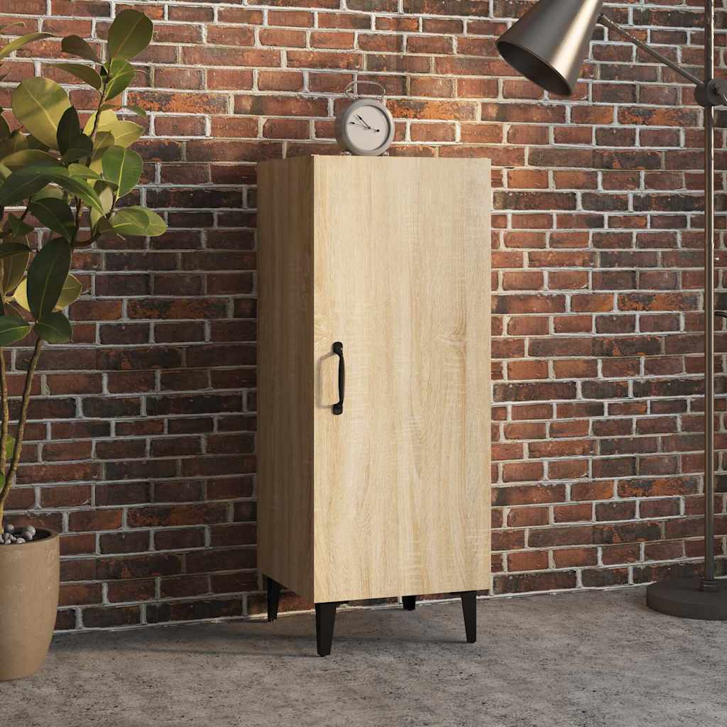 Vidaxl dressoir 34,5x34x90 cm bewerkt hout sonoma eikenkleurig