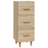 Vidaxl dressoir 34,5x34x90 cm bewerkt hout sonoma eiken