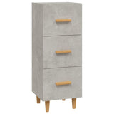 Vidaxl dressoir 34,5x34x90 cm bewerkt hout betongrijs