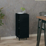 Vidaxl dressoir 34,5x34x90 cm bewerkt hout zwart