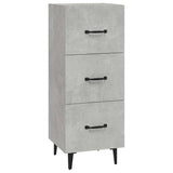 Vidaxl dressoir 34,5x34x90 cm bewerkt hout betongrijs