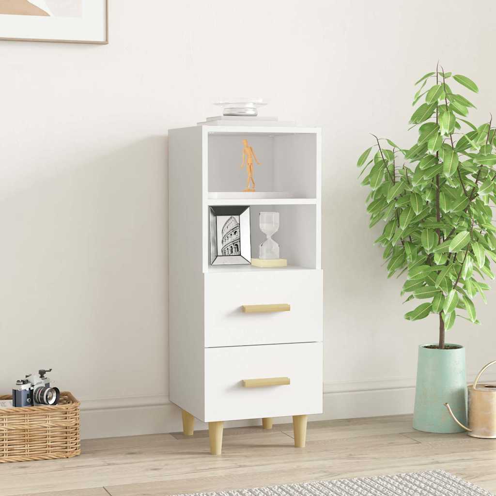 Vidaxl dressoir 34,5x34x90 cm bewerkt hout wit