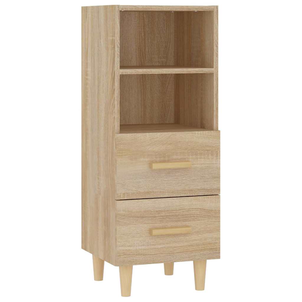 Vidaxl dressoir 34,5x34x90 cm bewerkt hout sonoma eikenkleurig
