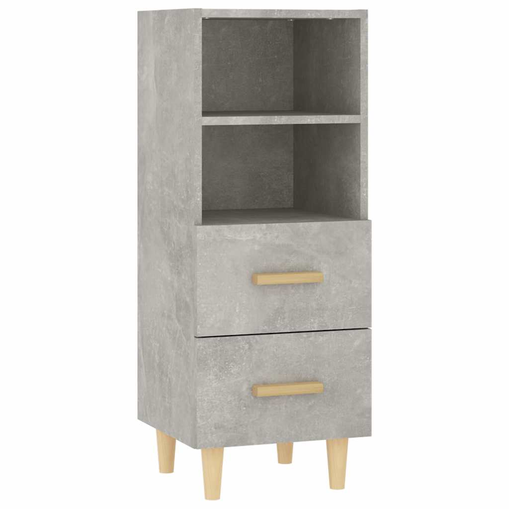 Vidaxl dressoir 34,5x34x90 cm bewerkt hout betongrijs