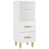 Vidaxl dressoir 34,5x34x90 cm bewerkt hout hoogglans wit