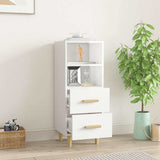 Vidaxl dressoir 34,5x34x90 cm bewerkt hout hoogglans wit