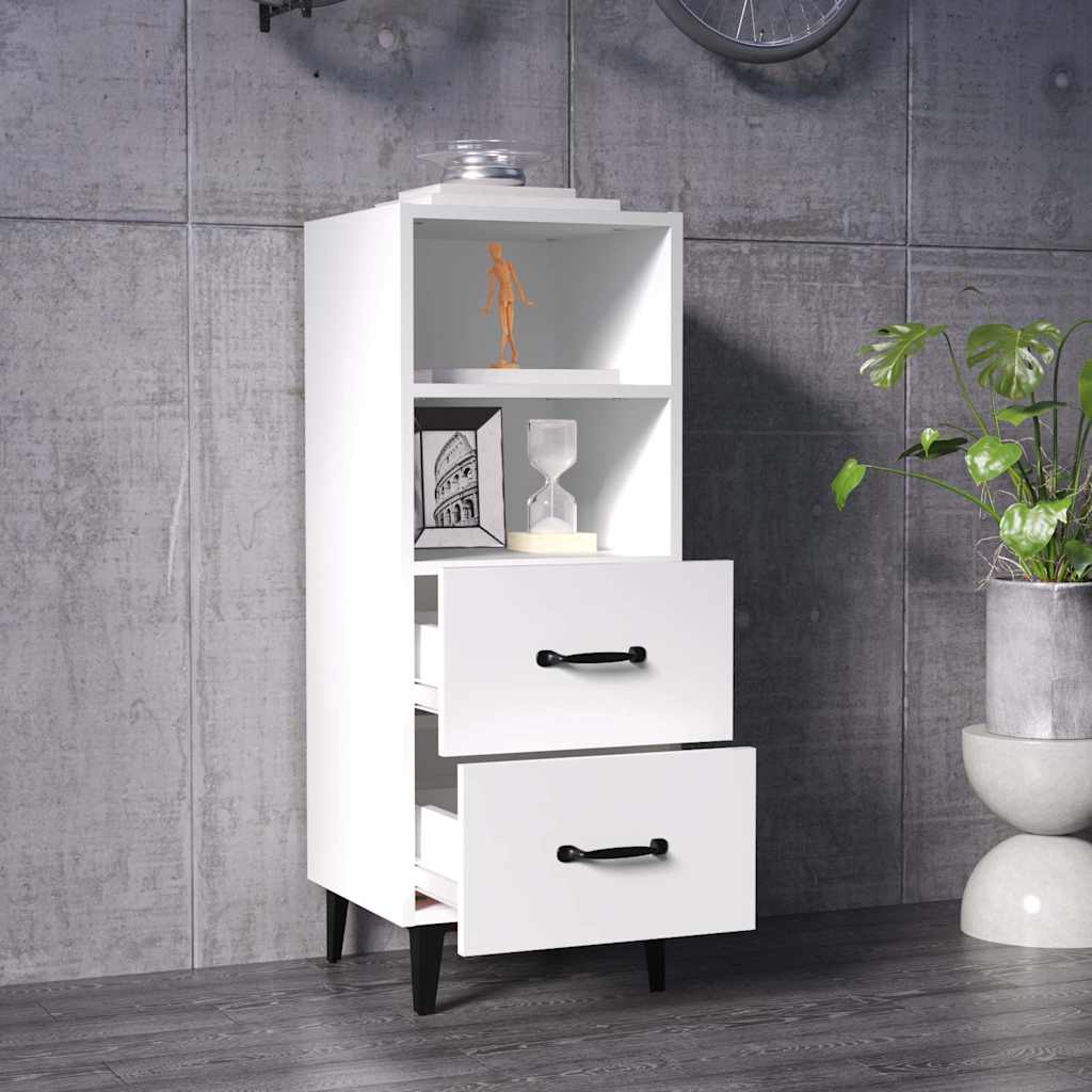 Vidaxl dressoir 34,5x34x90 cm bewerkt hout wit
