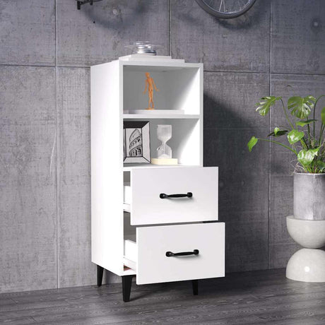 Vidaxl dressoir 34,5x34x90 cm bewerkt hout wit