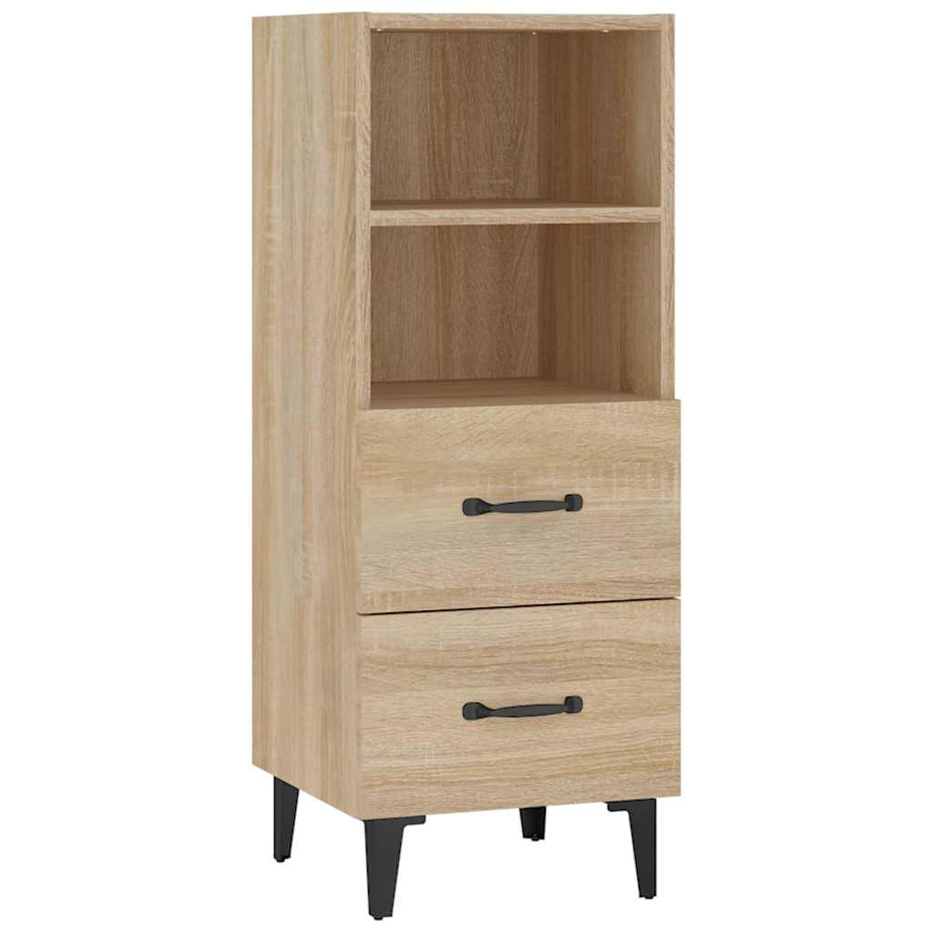 Vidaxl dressoir 34,5x34x90 cm bewerkt hout sonoma eikenkleurig