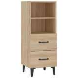 Vidaxl dressoir 34,5x34x90 cm bewerkt hout sonoma eikenkleurig