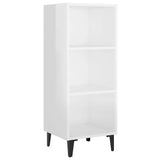 Vidaxl dressoir 34,5x32,5x90 cm bewerkt hout hoogglans wit