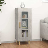 Vidaxl dressoir 34,5x34x90 cm bewerkt hout betongrijs