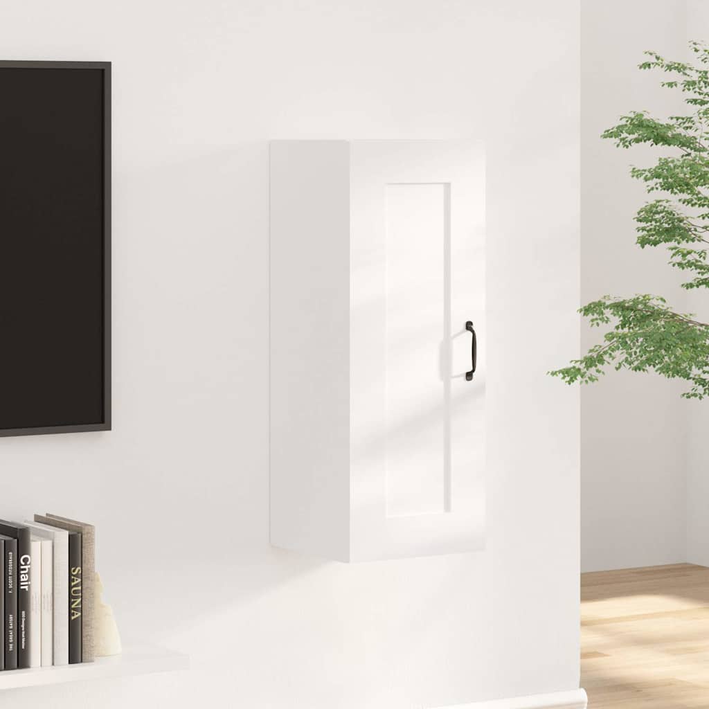 Vidaxl hangkast 35x34x90 cm bewerkt hout wit