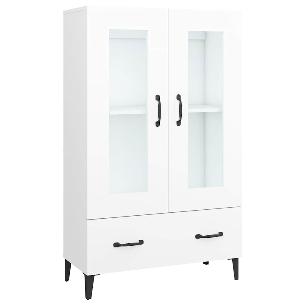Vidaxl hoge kast 70x31x115 cm bewerkt hout wit