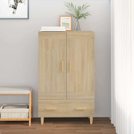 Vidaxl hoge kast 70x31x115 cm bewerkt hout sonoma eikenkleurig
