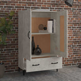 Vidaxl hoge kast 70x31x115 cm bewerkt hout betongrijs