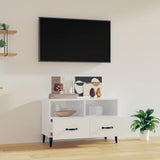 Vidaxl tv-meubel 80x36x50 cm bewerkt hout hoogglans wit