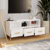 Vidaxl tv-meubel 102x36x50 cm bewerkt hout wit