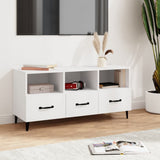 Vidaxl tv-meubel 102x35x50 cm bewerkt hout wit