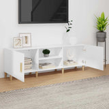 Vidaxl tv-meubel 150x30x50 cm bewerkt hout wit
