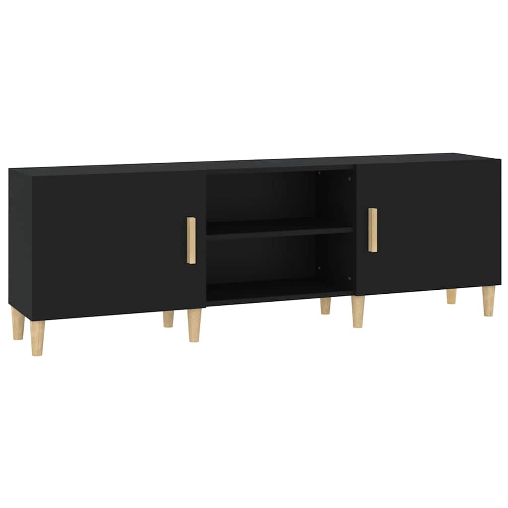 Vidaxl tv-meubel 150x30x50 cm bewerkt hout zwart
