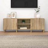 Vidaxl tv-meubel 150x30x50 cm bewerkt hout sonoma eikenkleurig