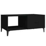 Vidaxl salontafel 90x50x40 cm bewerkt hout zwart